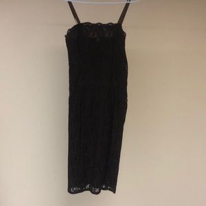Chocolate brown lace dress